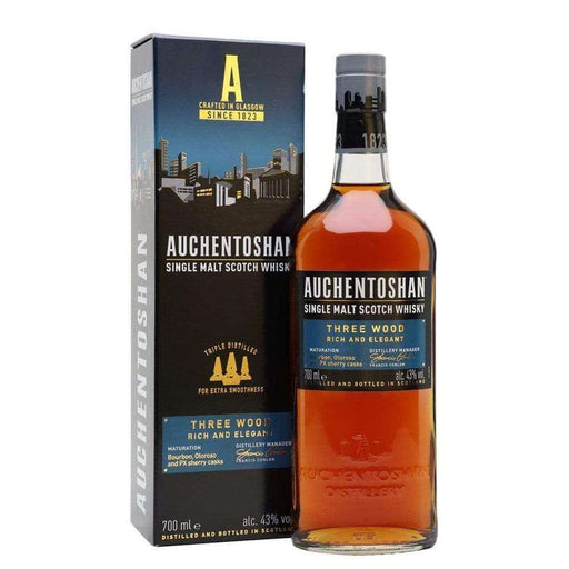 Auchentoshan Three Wood Single Malt Scotch Whisky 700ml Whiskey Gateway