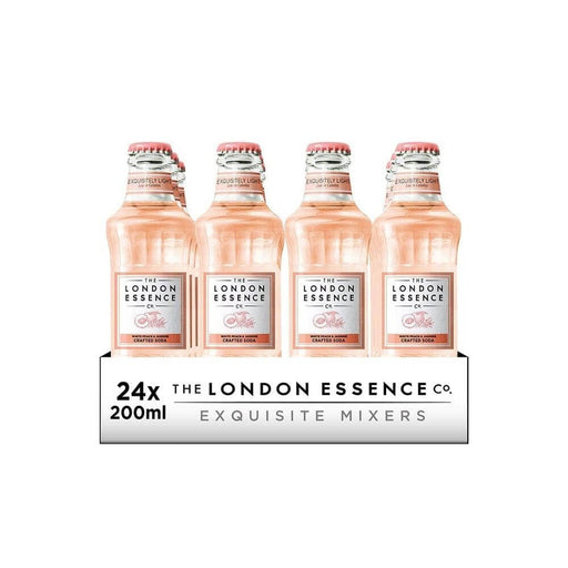 London Essence White Peach & Jasmine Crafted Soda 24 x 200ml Bottles Mixer Gateway