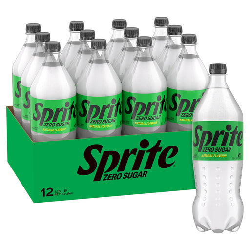 Sprite Zero Sugar Soft Drink Multipack Bottles, 12 x 1.25L  Sprite