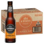 4 PINES American Amber Beer Case 24 x 330mL Bottles  Visit the 4 PINES Store