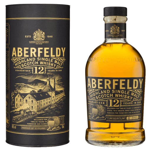 Aberfeldy 12 Year Old Single Malt Scotch Whisky 700ml Whiskey Gateway