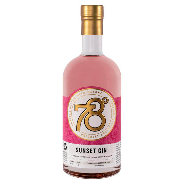 Adelaide Hills Distillery 78 Degrees Sunset Gin 700ml Gin Gateway