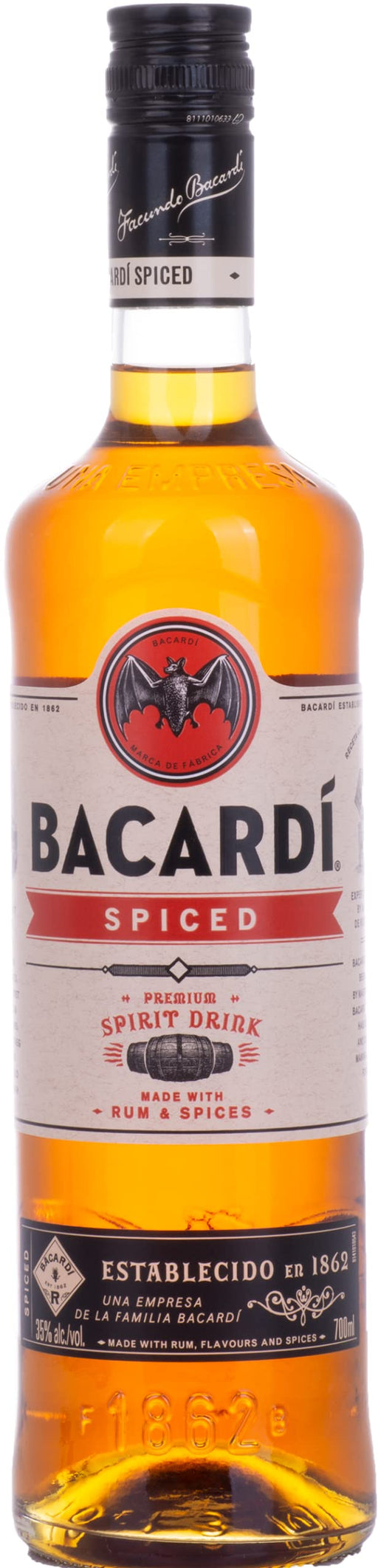 Bacardi Spiced Rum 700ml  BACARDI