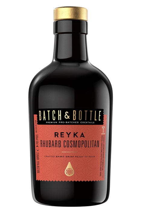Batch & Bottle Reyka Icelandic Vodka Cosmopolitan - Ready to Drink Cocktail 25% ABV, 50cl (6 serves per bottle)  Batch & Bottle