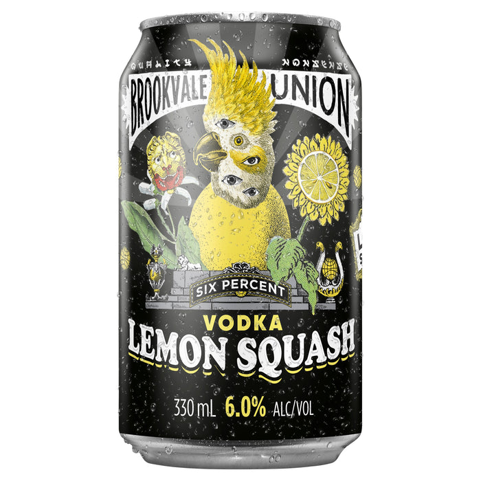 Brookvale Union Vodka Lemon Squash 24 x  Cans Spirits Brookvale Union