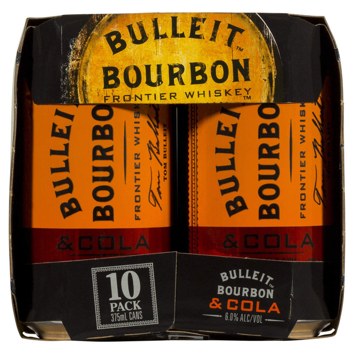 Bulleit Bourbon and Cola 375 ml Cans (Pack of 10)  Bulleit