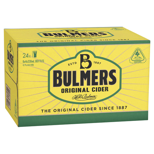 Bulmers Original Cider Case 24 x 330mL Bottles  Bulmers