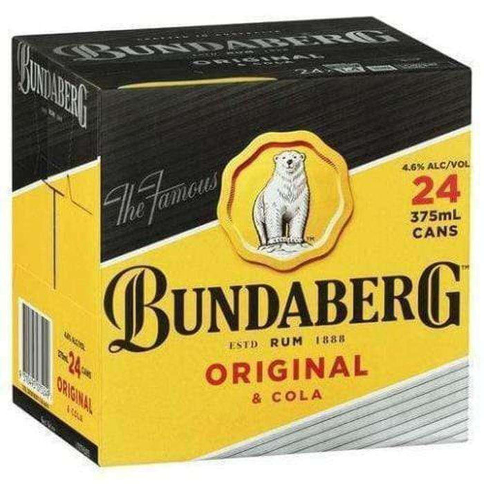 Bundaberg Rum and Cola Cans 375ml Cube x 24 Rum Gateway