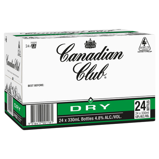 Canadian Club Dry Whisky 330 ml (Pack of 24)  Canadian Club
