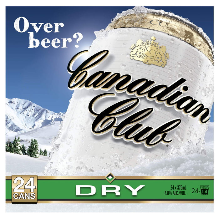 Canadian Club Whisky & Dry Cans 24 Pack 375mL, 375 ml  Canadian Club