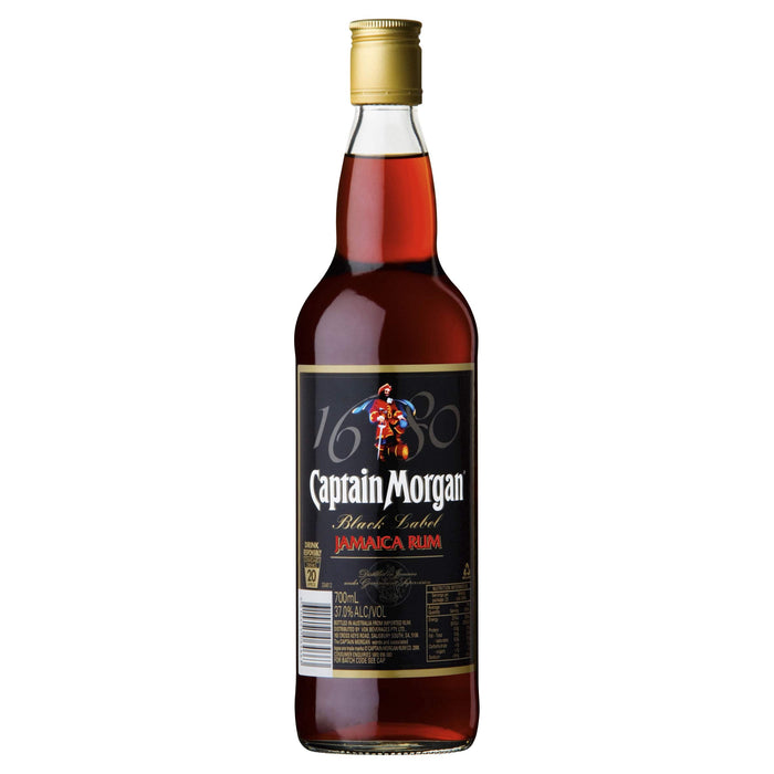Captain Morgan Black Label Jamaican Rum 700ml  Captain Morgan