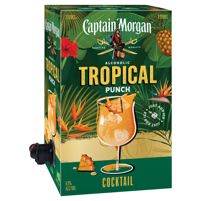 Captain Morgan Tropical Punch Cocktail, 2 Liter  Captain Morgan
