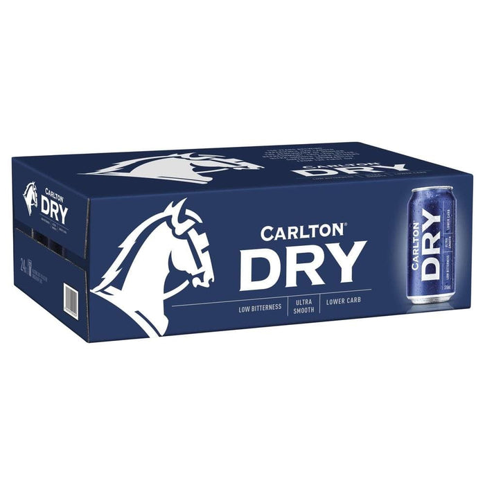 Carlton Dry Lager Cans 375ml Beer Carlton United Breweries