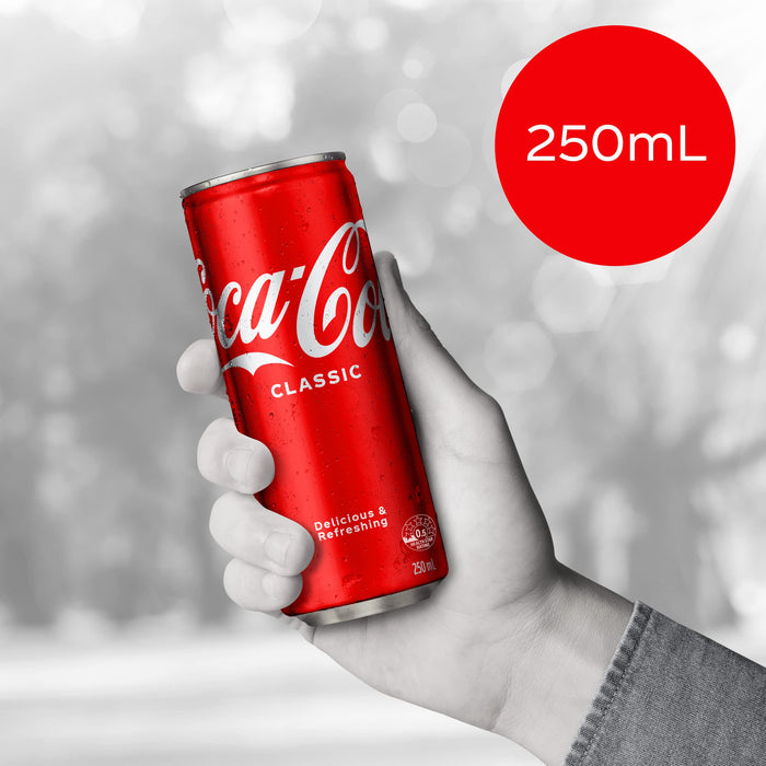Coca-Cola Classic Soft Drink Mini Can Multipack 6 x 250 ml  Visit the Coca-Cola Store