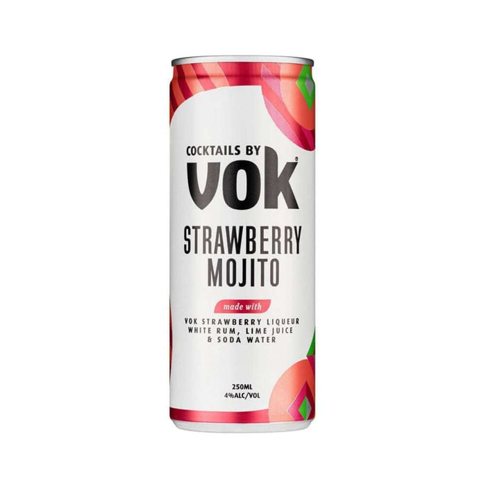 Cocktails By Vok Strawberry Mojito 250ml Cocktails Gateway