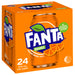 Fanta Orange Soft Drink Multipack Cans 24 x 375 ml  Fanta