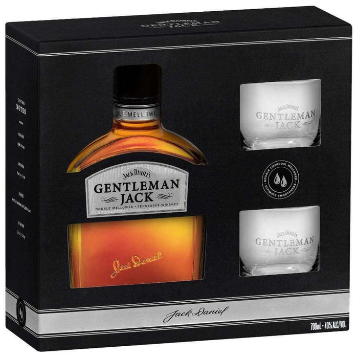 Gentleman Jack Tennessee Whiskey 700ml & 2 Glass Pack Whiskey Gentleman Jack