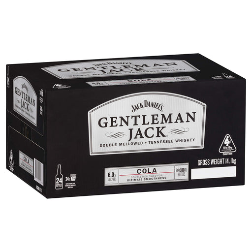 Gentleman Jack Tennessee Whiskey and Cola, 6%, 24 x 330ml Bottles  Visit the Jack Daniel's Store