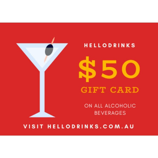 Gift Card - Alcohol Gifting - $50 Gift Cards HelloDrinks