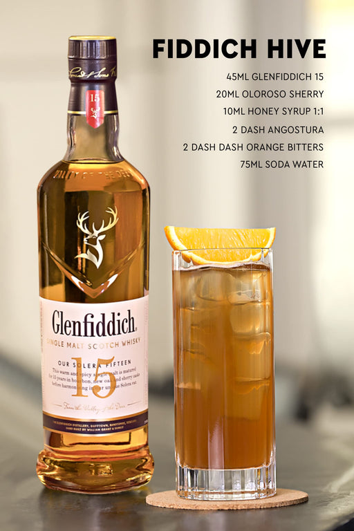 Glenfiddich 15 Year Old Single Malt Scotch Whisky, 70cl  Visit the Glenfiddich Store