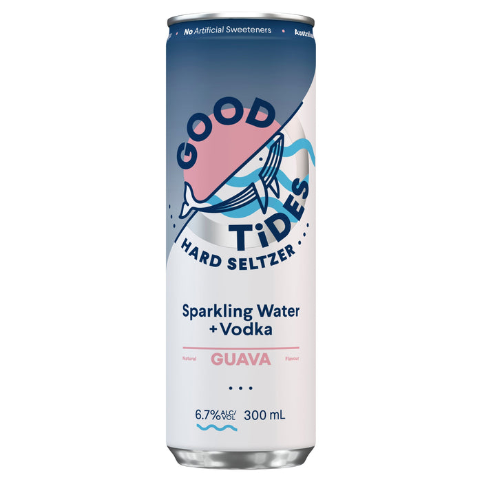 Good Tides Hard Seltzer Guava 6.7% Cans Spirits Good Tides