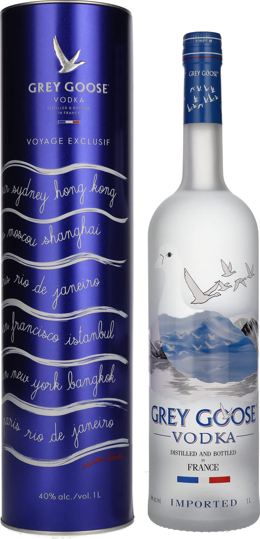 Grey Goose Riviera Limited Edition With Gift Tin French Vodka 1L  Grey Goose