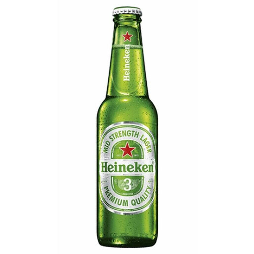 Heineken 3 Mid Strength Lager 330ml Beer Gateway