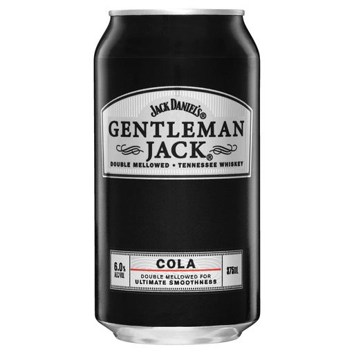 Jack Daniel's Gentleman Jack Whiskey & Cola, 6%, 24 x 375 ml Cans  Visit the Jack Daniel's Store
