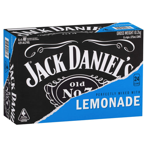 Jack Daniel's Tennessee Whiskey & Lemonade, 4.8%, 24 x 375 ml Cans  Visit the Jack Daniel's Store