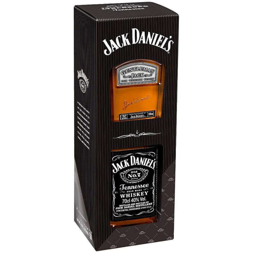 Jack Daniels Old No. 7 700ml and Gentleman Jack 200ml Gift Pack Whiskey Jack Daniels