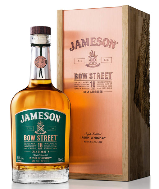 Jameson Bow Street 18 Year Old Cask Strength Blended Irish Whiskey 700mL  Jameson