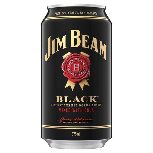 Jim Beam Black Label & Cola Cans 375mL Premix Jim Beam
