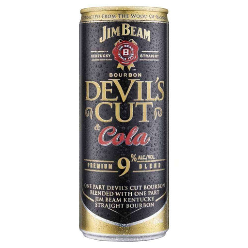 Jim Beam Devil's Cut Bourbon & Cola Cans 250mL Premix Jim Beam