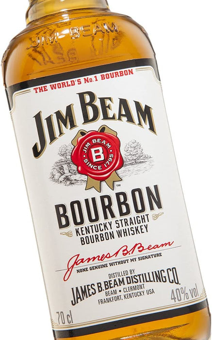 Jim Beam White Label Bourbon Whiskey 700ml  Jim Beam