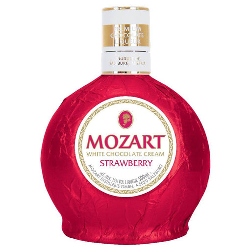 Mozart White Chocolate Cream Strawberry 500ml Liqueur Gateway
