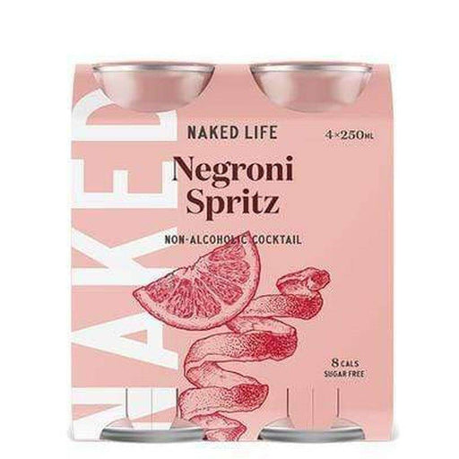 Naked Life Negroni Spritz Non-Alcoholic Cocktail 250ml 24 Pack Non-Alcoholic Premix Gateway