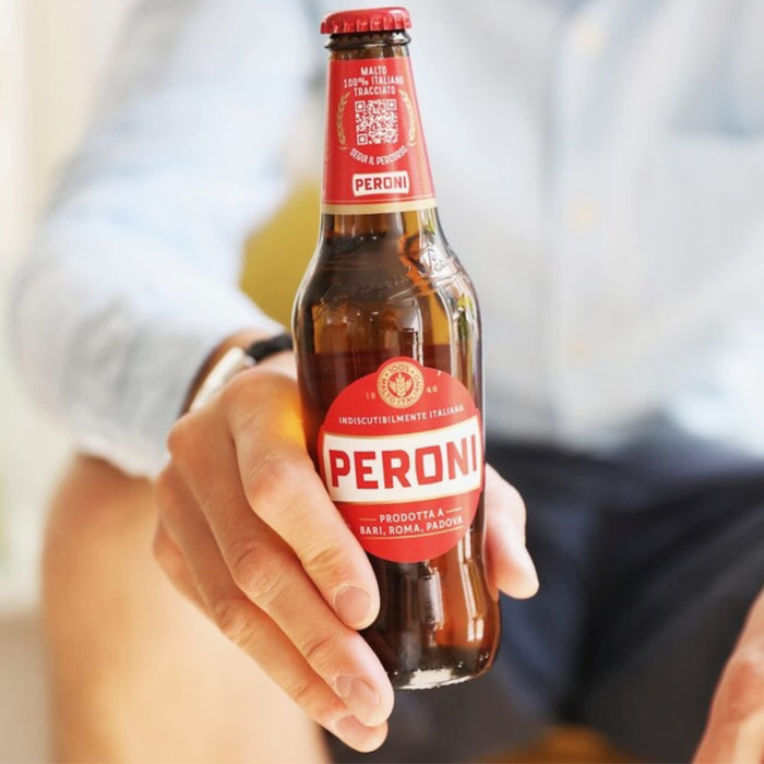 Peroni Red, Authentic Italian Beer Lager, Crisp Refreshing and Rich in Flavour, 4.7% ABV, 330mL (Case of 24 Bottles)  Visit the Peroni Store