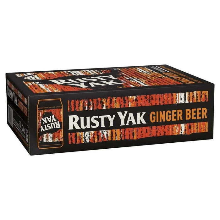 Rusty Yak Ginger Beer Can 330ml Beer Carlton United Breweries