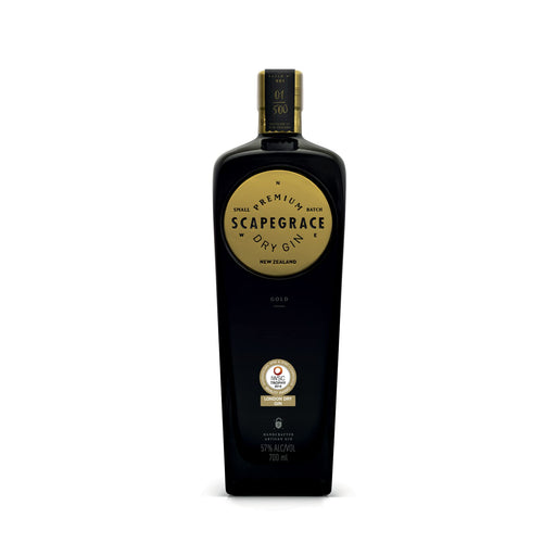 SCAPEGRACE Gold 57% - Premium Dry Gin - Small Batch - Navy Strength - Distilled With Glacier Water - 70cL  Scapegrace