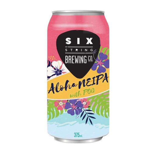 Six String Aloha New England IPA with POG Juice 375mL Beer Six String Brewing