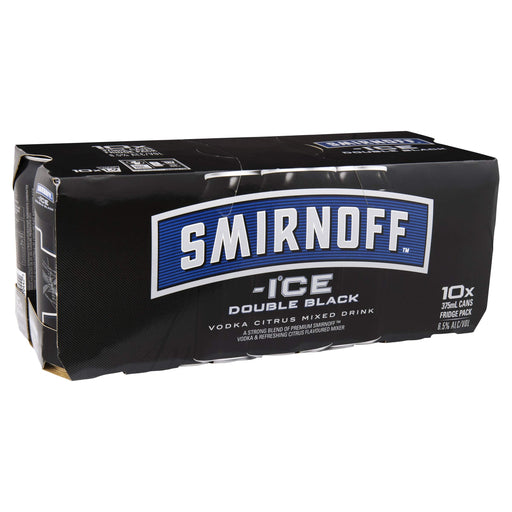 Smirnoff Ice Double Black 375 ml (Pack Of 10)  Smirnoff