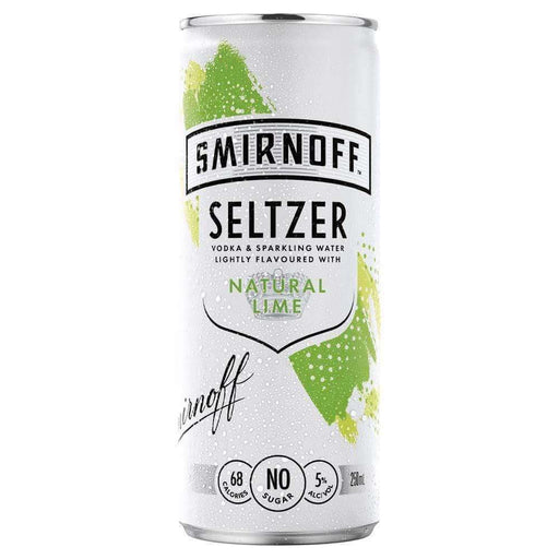 Smirnoff Seltzer Natural Lime 250ml RTD Smirnoff
