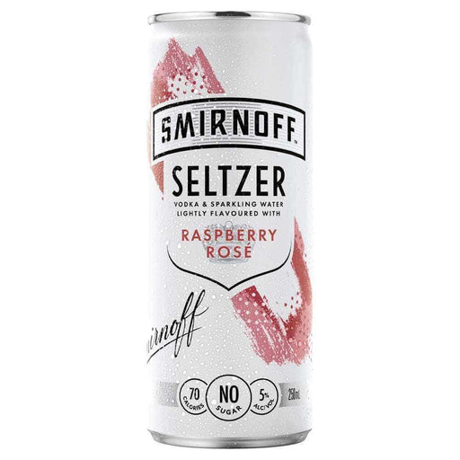 Smirnoff Seltzer Raspberry RosÃ¨ 250mL RTD Smirnoff