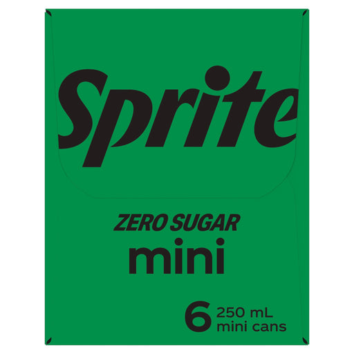 Sprite Zero Sugar Lemonade Soft Drink Mini Can Multipack 6 x 250 ml  Visit the Sprite Store