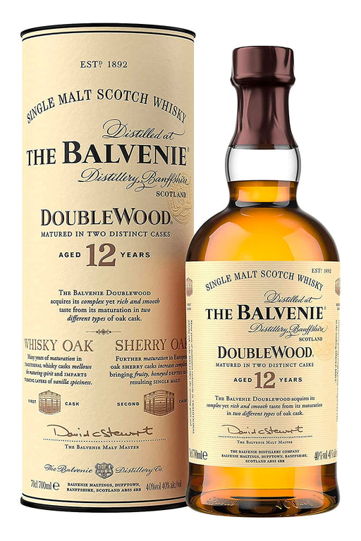 The Balvenie 12 Year Old Doublewood Single Malt Scotch Whisky 700 ml  The Balvenie