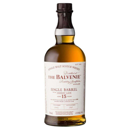 The Balvenie 15 Year Old Single Barrel Single Malt Scotch Whisky 700ml Scotch Whisky The Balvenie