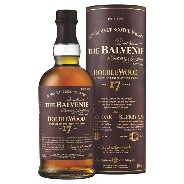 The Balvenie Double Wood 17 Year Old Single Malt Scotch Whisky 700ml Scotch Whisky Gateway
