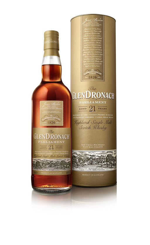 The GlenDronach Parliament Aged 21 Years Single Malt Scotch Whisky, 70 cl  Glendronach