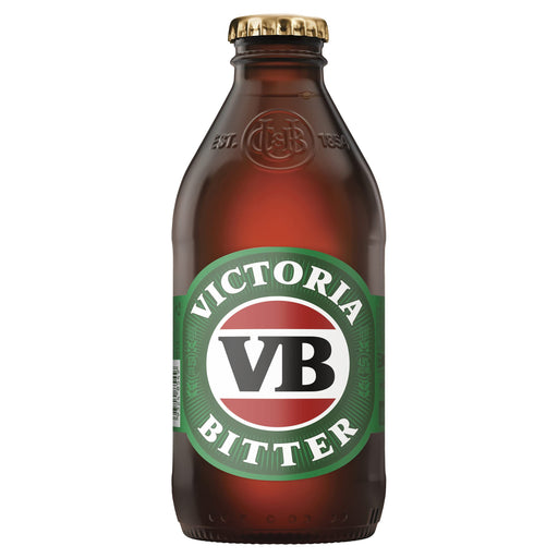 Victoria Bitter, VB Beer, Full Flavoured & Full Strength Lager, 4.9% ABV, 375mL (Case of 24 Bottles)  Visit the VB VICTORIA BITTER Store