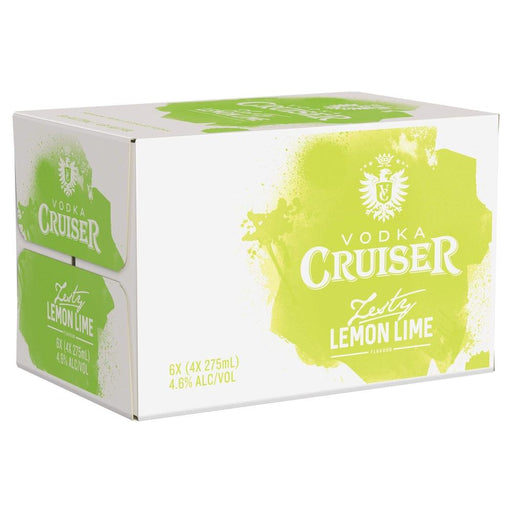 Vodka Cruiser Lemon Lime 275ml Spirits Carlton United Breweries